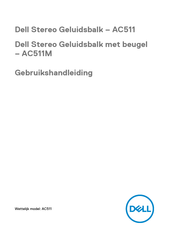 Dell Stereo AC511M Gebruikshandleiding