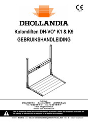 Dhollandia DH-VO K1 Series Gebruikshandleiding