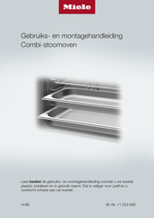 Miele DGC 7340 Gebruiks- En Montagehandleiding