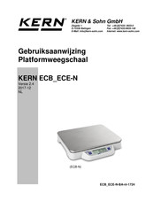 KERN and SOHN ECB 50K-2N Gebruiksaanwijzing