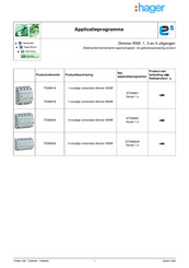 hager TXA661A Gebruiksaanwijzing