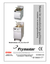 Frymaster MJCF Installatie- En Bedieningshandleiding