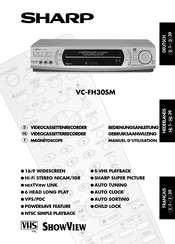 Sharp VC-FH30SM Gebruiksaanwijzing