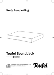 Teufel Sounddeck Korte Handleiding