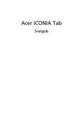 Acer ICONIA TAB Snelgids
