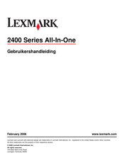 Lexmark Forms Printer 2400 Series Gebruikershandleiding