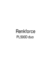 Renkforce PL500D duo Handleiding