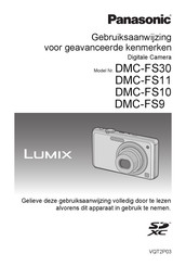 Panasonic Lumix DMC-FS30 Gebruiksaanwijzing