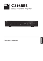 NAD C 316BEE Gebruikershandleiding