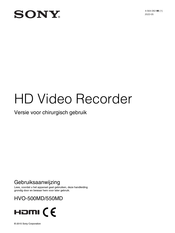 Sony HVO-500MD Gebruiksaanwijzing