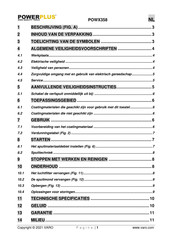 Powerplus POWX358 Gebruiksaanwijzing