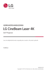 LG CineBeam Laser 4K HU85LS Gebruikershandleiding