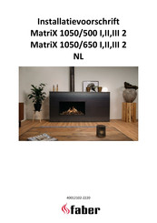 Faber MatriX 1050/500 I Installatievoorschrift