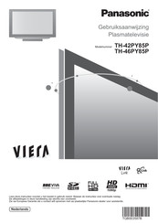 Panasonic VIERA TH-46PY85P Gebruiksaanwijzing