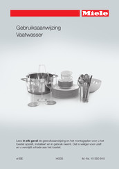 Miele G 4930 Gebruiksaanwijzing