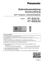 Panasonic PT-RZ670 Gebruiksaanwijzing