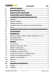 Powerplus POWXG4038 Gebruiksaanwijzing