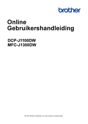 Brother DCP-J1100DW Gebruikershandleiding