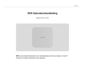 AJAX NVR Gebruikershandleiding