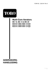 Toro MC 15 Gebruikershandleiding