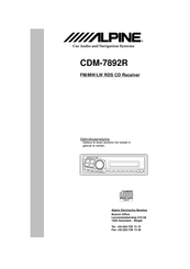 Alpine CDM-7892R Gebruiksaanwijzing