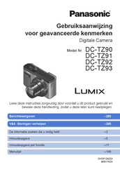 Panasonic Lumix DC-TZ93 Gebruiksaanwijzing