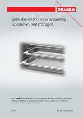 Miele DGM 6401 Gebruiks- En Montagehandleiding