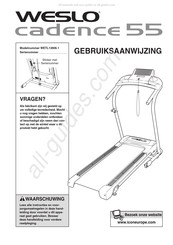 Weslo cadence 55 Gebruiksaanwijzing