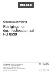 Miele PG 8536 Gebruiksaanwijzing