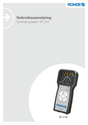 Rohde ST 310 Gebruiksaanwijzing