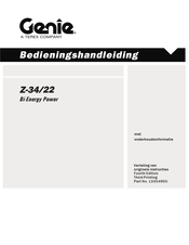 Genie Z-34/22 Bedieningshandleiding