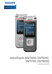 Philips VoiceTracer DVT7110 Gebruikershandleiding