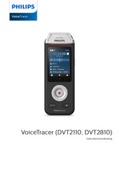 Philips VoiceTracer DVT2810 Gebruikershandleiding