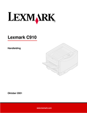 Lexmark C910 Handleiding