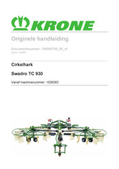 Krone Swadro TC 930 Originele Handleiding