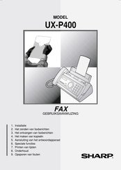 Sharp UX-P400 Gebruiksaanwijzing