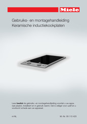 Miele CS 1222 Gebruiks- En Montagehandleiding