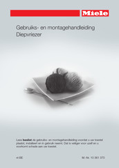 Miele FN 24062 ws Gebruiks- En Montagehandleiding