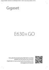 Gigaset E630 A GO Handleiding