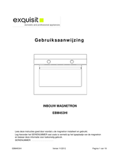 Exquisit EBM453HI Gebruiksaanwijzing