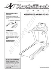 NordicTrack C4000 Gebruiksaanwijzing