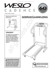 Weslo CADENCE Gebruiksaanwijzing