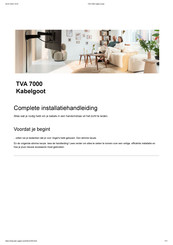 Vogel's TVA 7000 Installatiehandleiding