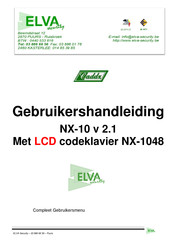 ELVA NX-10 Gebruikershandleiding