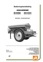 Amazone ZG-B 5500 Ultra Hydro Bedieningshandleiding