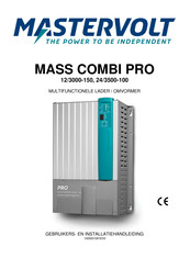 Mastervolt MASS COMBI PRO 12/3000-150 Gebruikers- En Installatiehandleiding