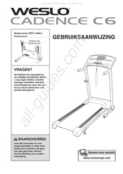 Weslo CADENCE C6 Gebruiksaanwijzing