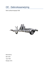 MCD EA08 Gebruiksaanwijzing