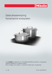 Miele KM 6224 Gebruiksaanwijzing