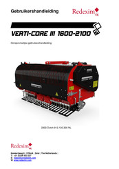 Redexim VERTI-CORE III 2100 Gebruikershandleiding